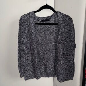 Women's Black and Gray cardigan